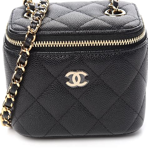 chanel caviar vanity bag|Vanity Cases & Makeup Bags .